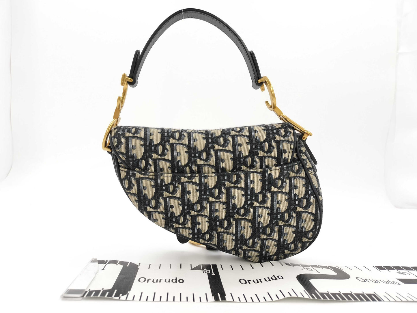 Dior Oblique Saddle Bag Canvas Shoulder Bag