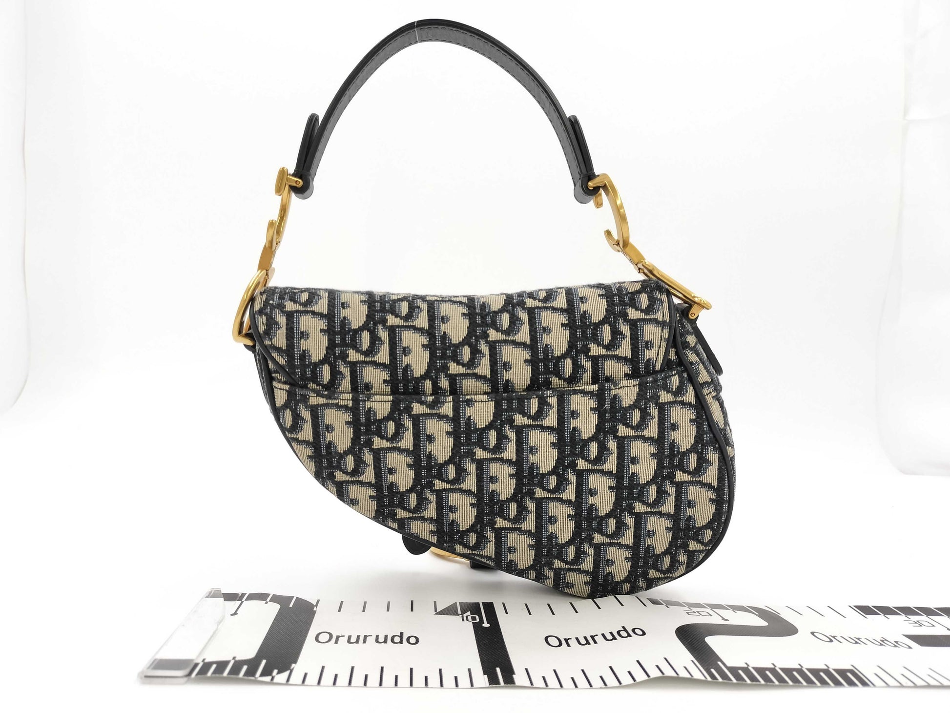 Dior Oblique Saddle Bag Canvas Shoulder Bag