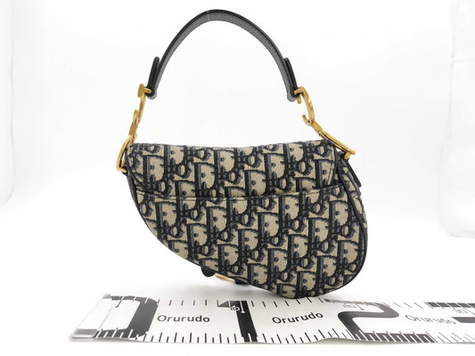 Dior Oblique Saddle Bag Canvas Shoulder Bag