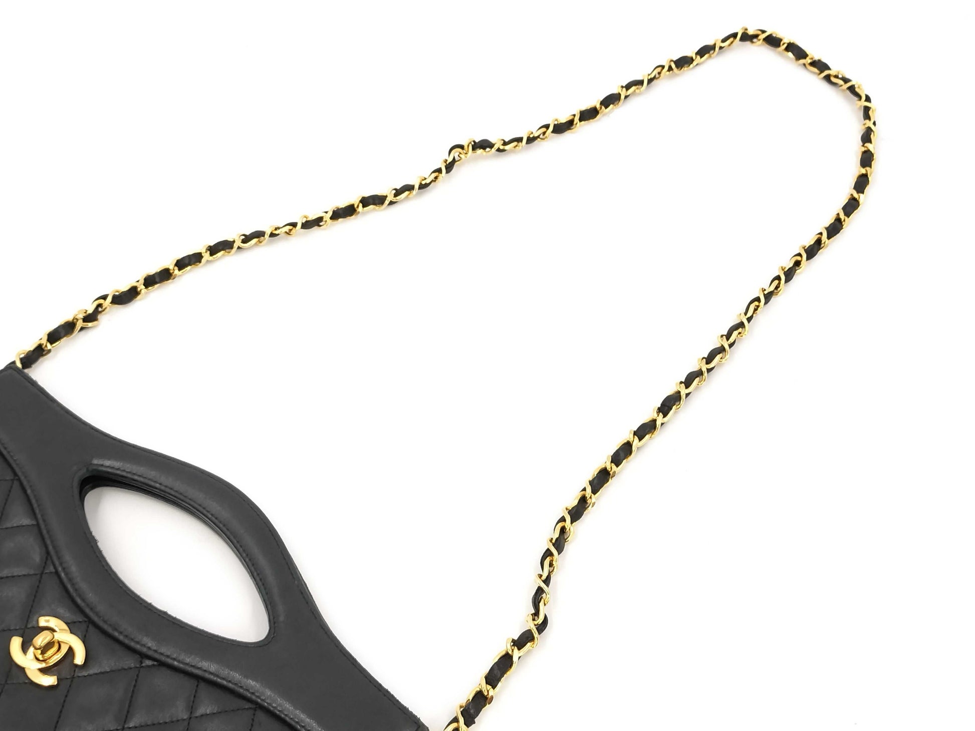 CHANEL Matelasse Lambskin Handbag in Black, #1 Handbag