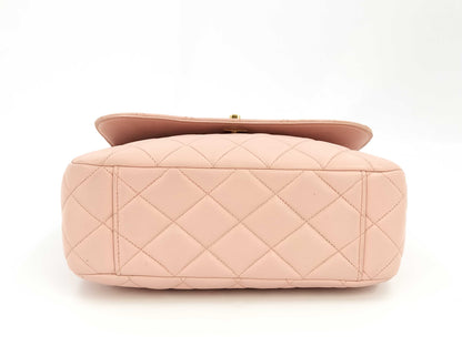 CHANEL Matelasse One-Shoulder Bag, Pink, No. 4