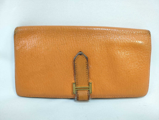 HERMES Bearn Hermes Bearn ?K engraved wallet
