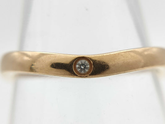 Cartier Ballerina Curve 3PD Au750 2.1g Ring 