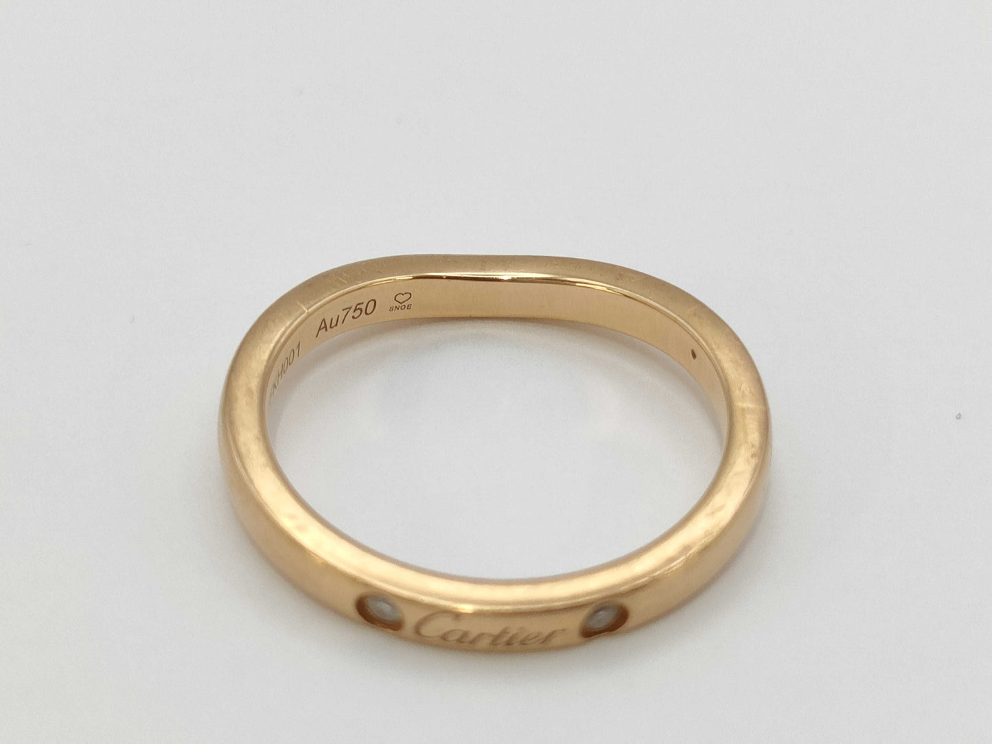 Cartier Ballerina Curve 3PD Au750 2.1g Ring 