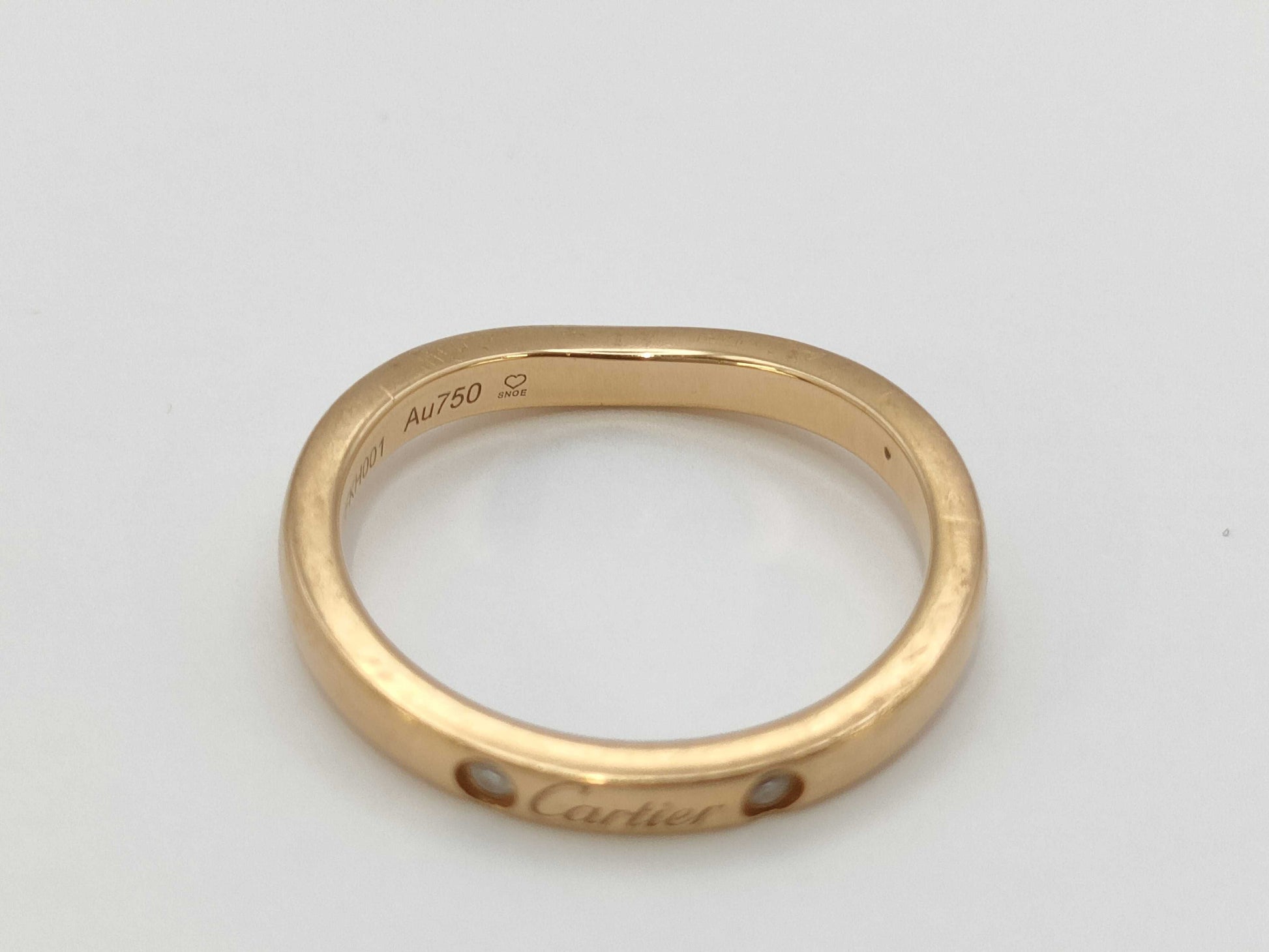 Cartier Ballerina Curve 3PD Au750 2.1g Ring 