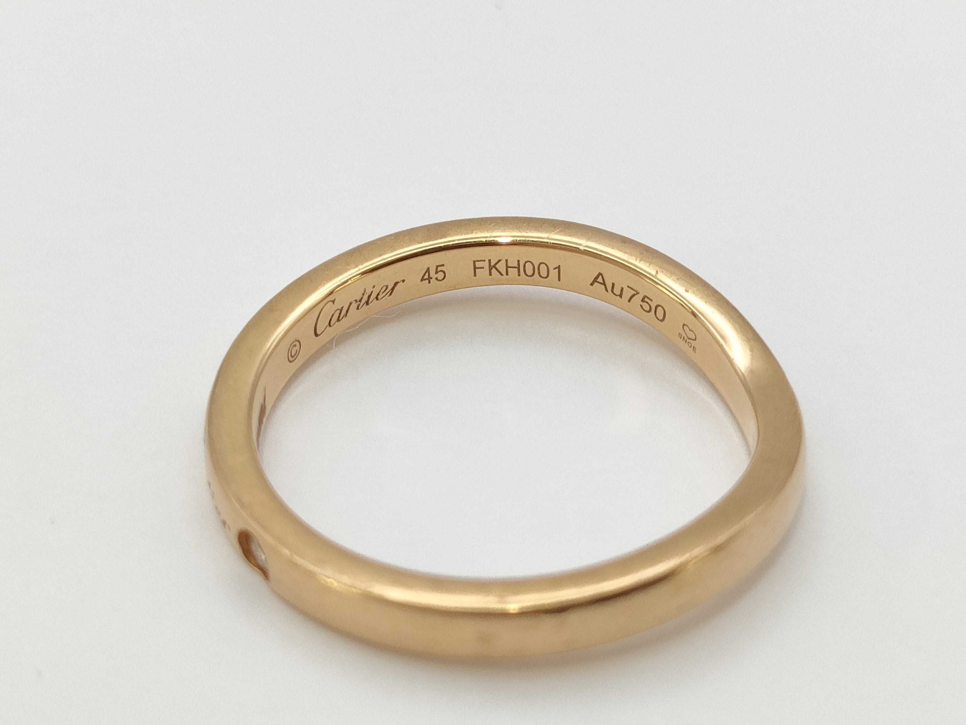 Cartier Ballerina Curve 3PD Au750 2.1g Ring 