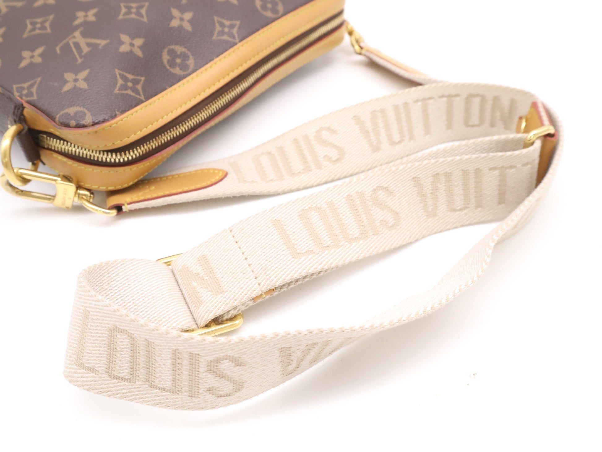 LOUIS VUITTON M45965 LV Squared Trio Messenger Bag, RFID Verified, No Serial Tag, Includes 2 Pouches, Shoulder Strap, and Dust Bag