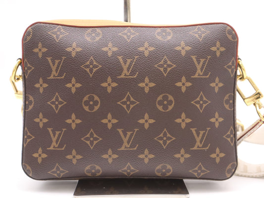 LOUIS VUITTON M45965 LV Squared Trio Messenger Bag, RFID Verified, No Serial Tag, Includes 2 Pouches, Shoulder Strap, and Dust Bag
