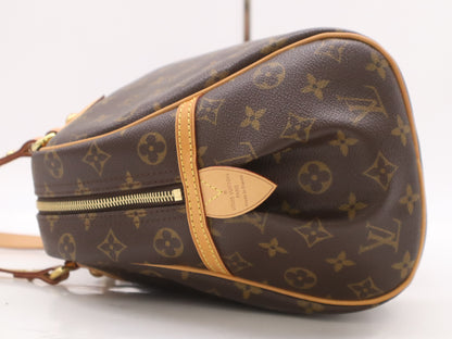 LOUIS VUITTON M95566 Monogram Montorgueil GM Handbag with Dust Bag, Padlock, and Two Keys