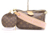 LOUIS VUITTON M44840 Multi Pochette Accessoires Rose Clair RFID Verified No Serial Tag Shoulder Bag with 2 Pouches and Shoulder Strap