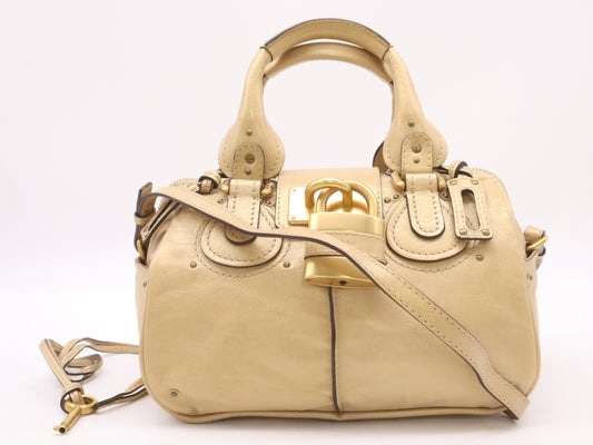 Chloe Paddington 2-way handbag with padlock and key