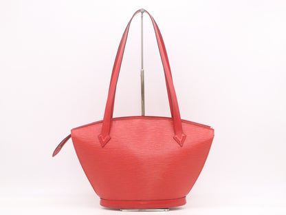 LOUIS VUITTON M52337 Epi Saint-Jacques Poignier Long Castilian Red Tote Bag