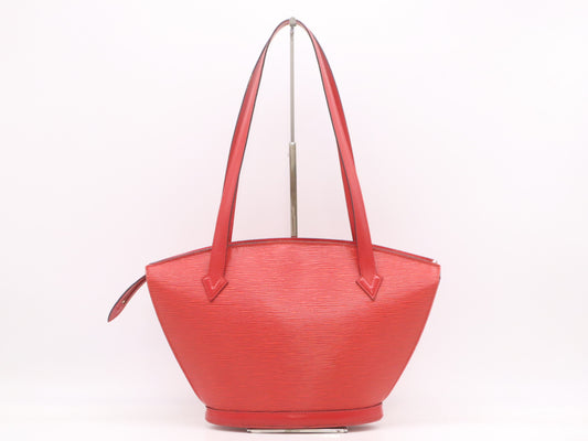 LOUIS VUITTON M52337 Epi Saint-Jacques Poignier Long Castilian Red Tote Bag