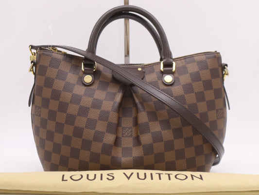 LOUIS VUITTON N41545 Damier Sienna PM Shoulder Bag with Shoulder Strap and Dust Bag