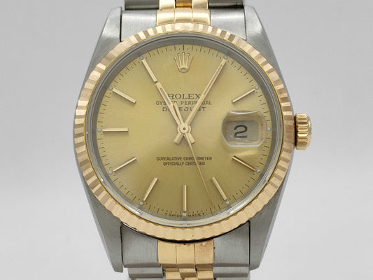 ROLEX Datejust 16233 X360902 Champagne Dial Men's Watch