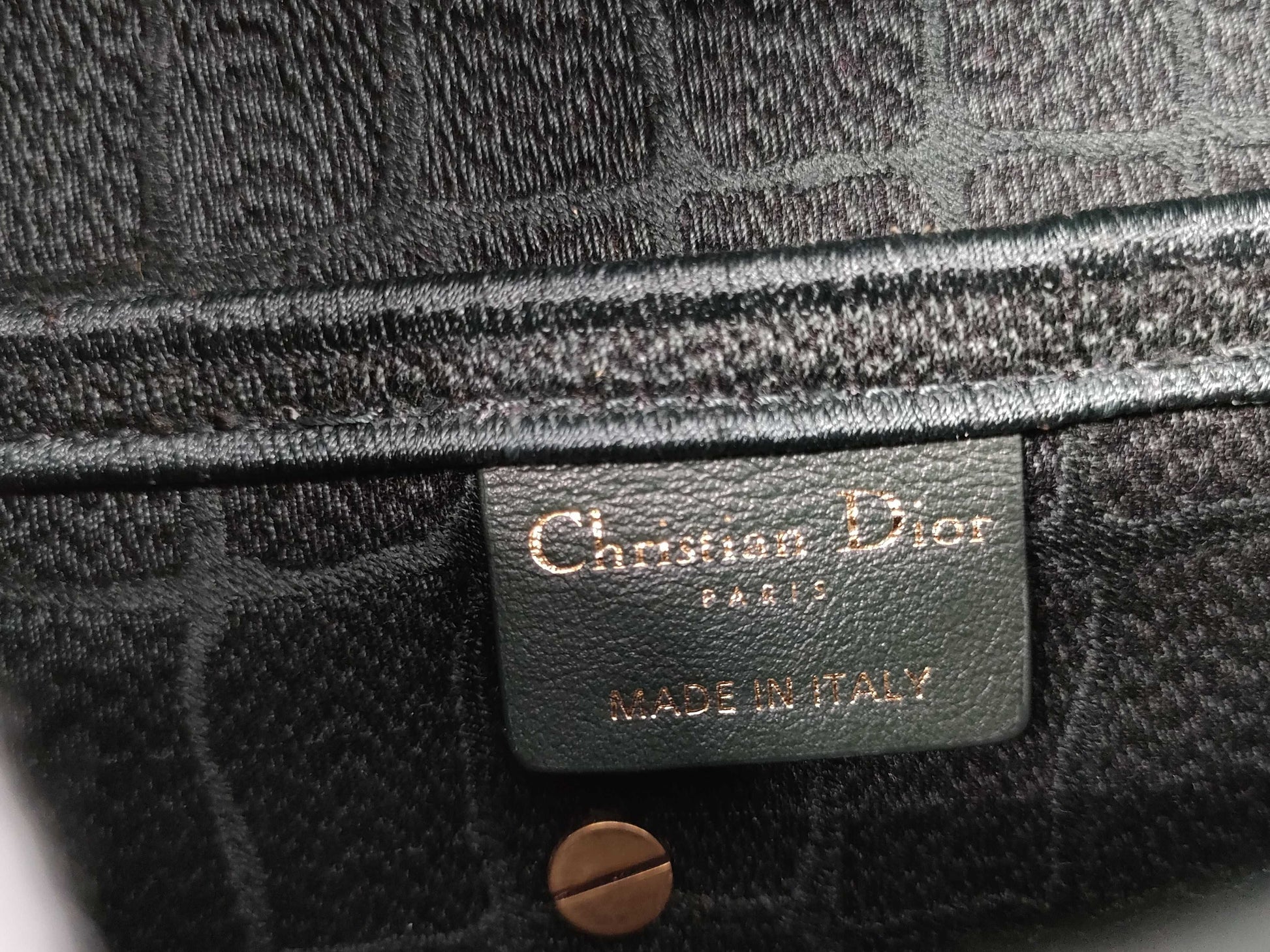 Dior Saddle Bag Medium Shoulder Bag Green with Gold Hardware Velvet Shoulder Bag