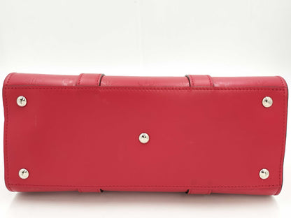 LOUIS VUITTON Very Tote M43542 Red with Silver Hardware and Leather RFID Tote Bag