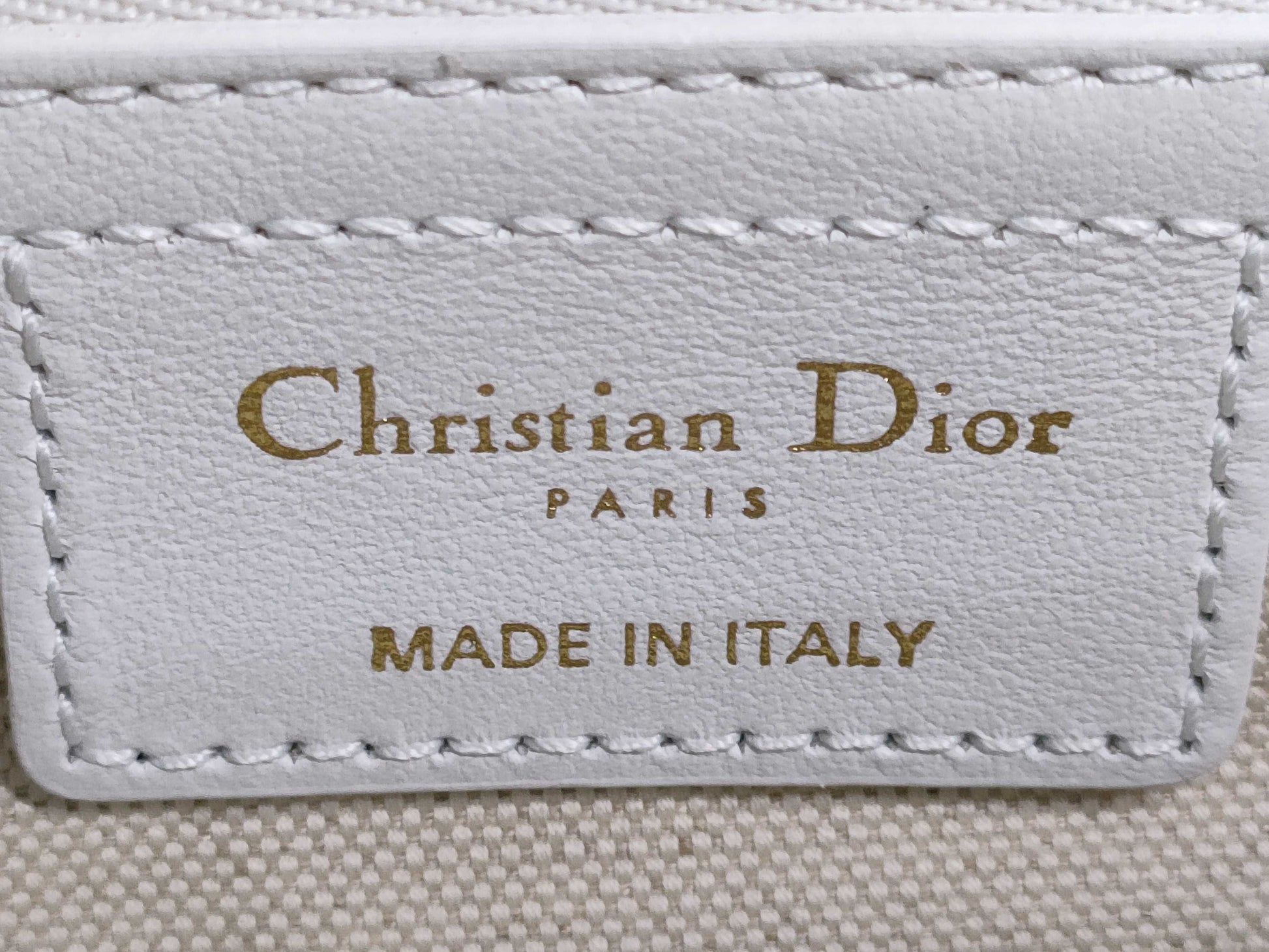 Dior VIBE Small Bowling Bag in Blue and White with Gold Hardware and Calfskin Leather.