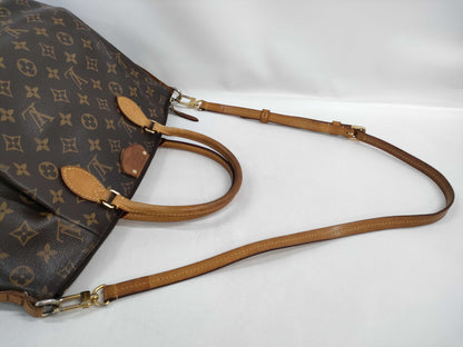 LOUIS VUITTON Turen PM 2-way bag, brown with gold hardware, Monogram canvas, M48813 MB0145, shoulder bag, handbag