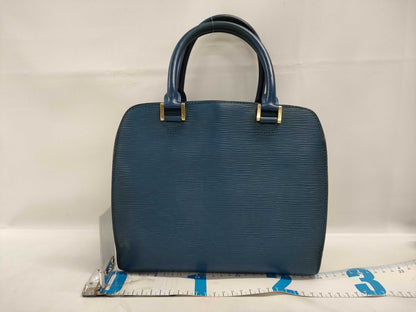 LOUIS VUITTON Pont Neuf Blue Handbag with Gold Hardware and Epi Leather, M52055