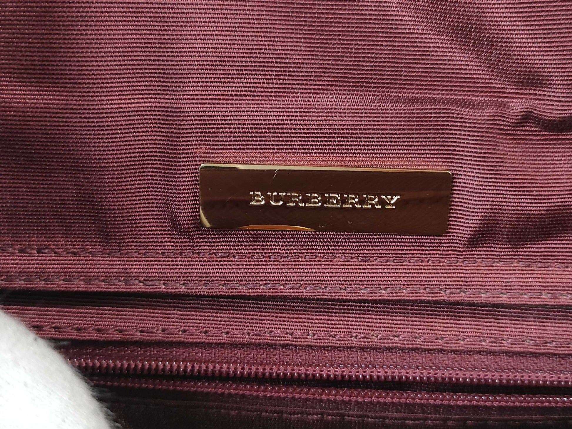 BURBERRY Nova Check Canvas and Leather Shoulder Bag, Beige and Red