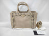 PRADA Beige Canapa 2-Way Handbag in Canvas B2439O