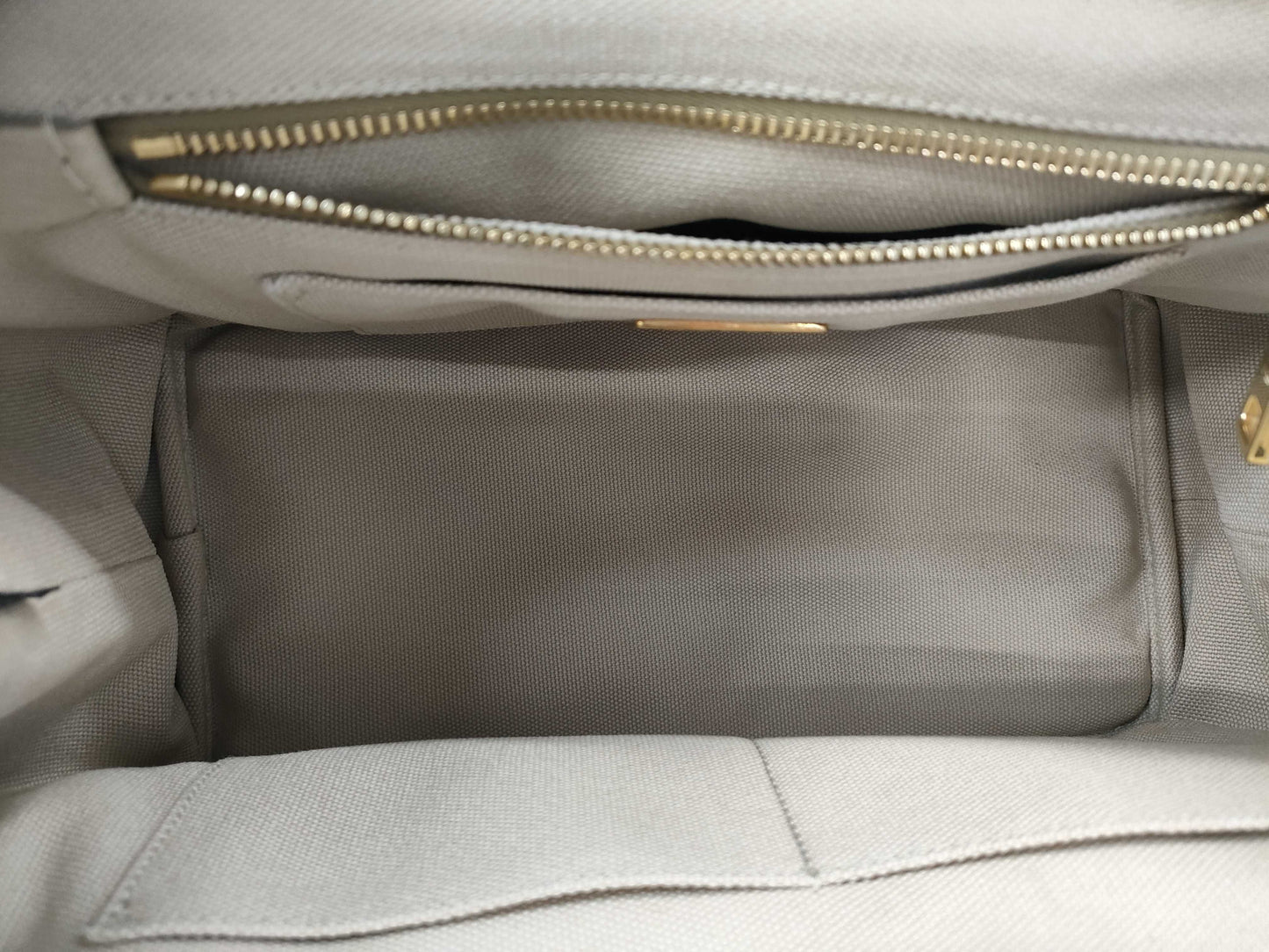 PRADA Beige Canapa 2-Way Handbag in Canvas B2439O