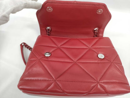 PRADA Prada Spectrum Small Leather Chain Shoulder Bag in Red, Dust Bag, Instructions, Shoulder Bag