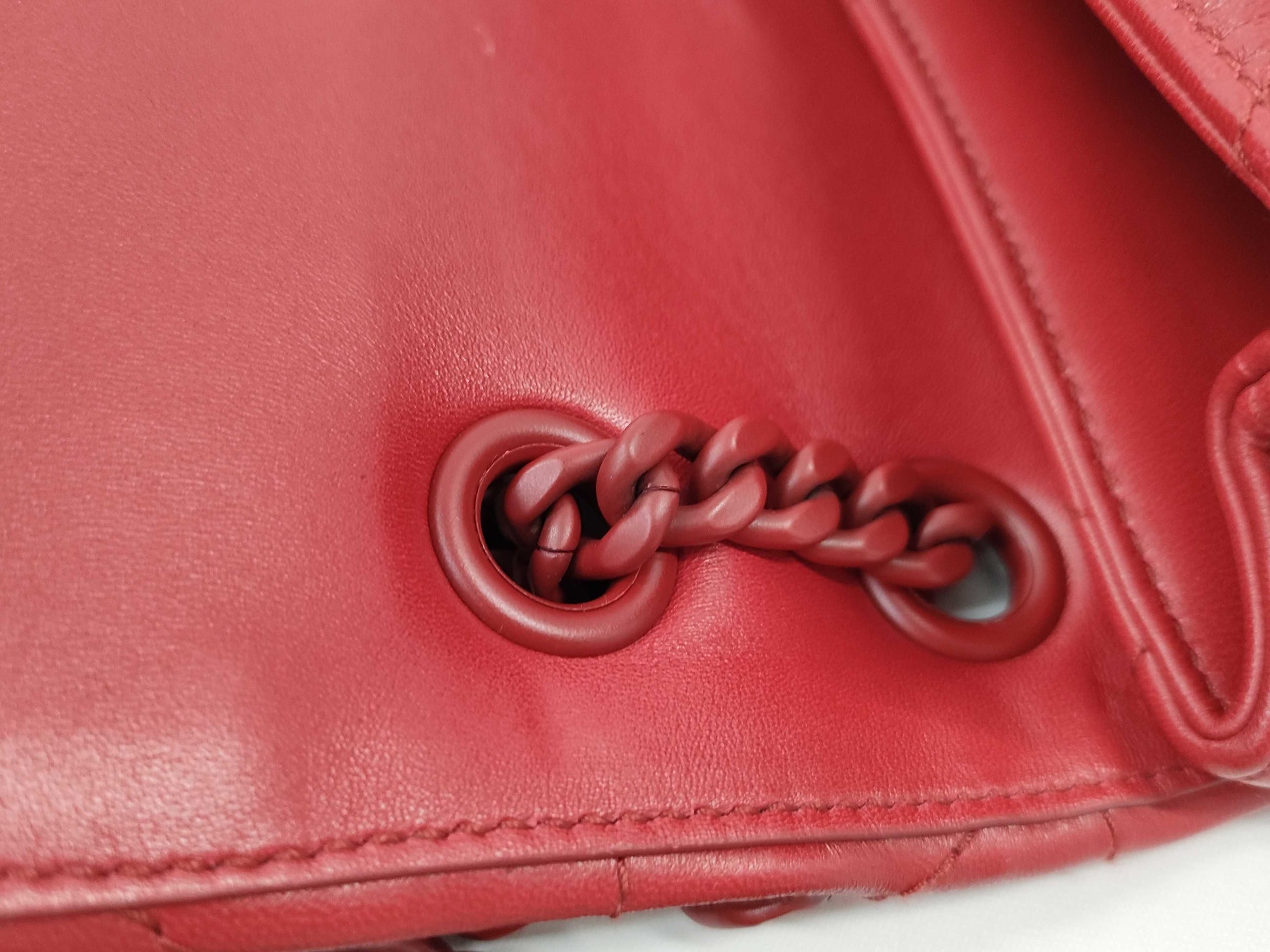 PRADA Prada Spectrum Small Leather Chain Shoulder Bag in Red, Dust Bag, Instructions, Shoulder Bag