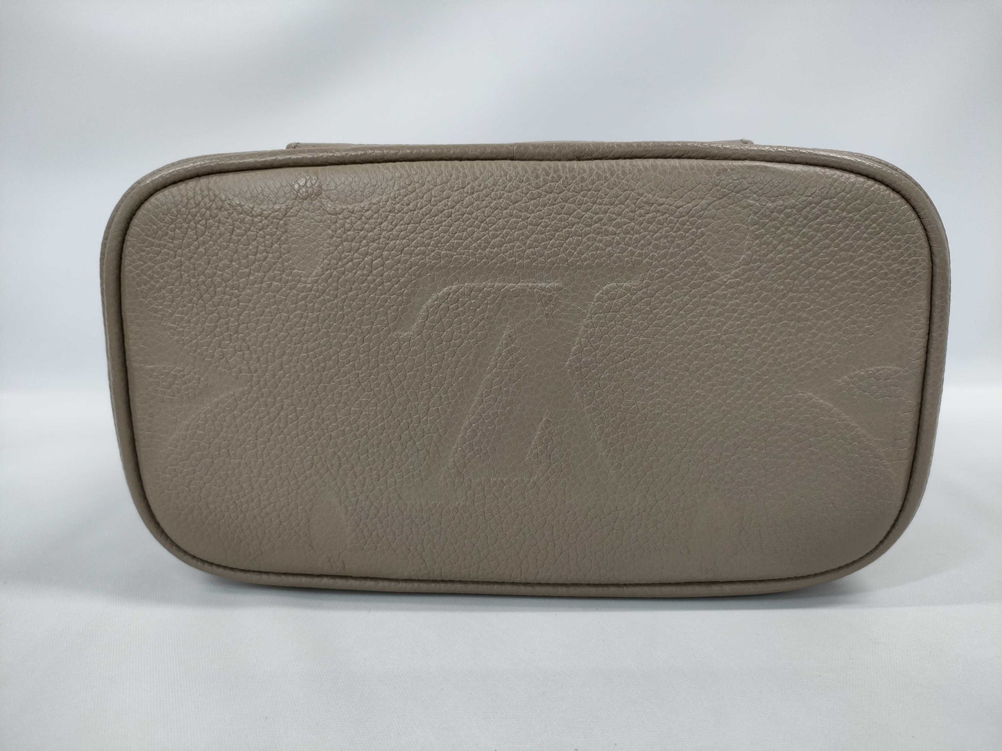 LOUIS VUITTON Vanity PM 2-way Bag, Beige Gold Hardware, Monogram Empreinte M45608, RFID, Shoulder Strap, Two Keys, Cadena Cloche, Shoulder Bag