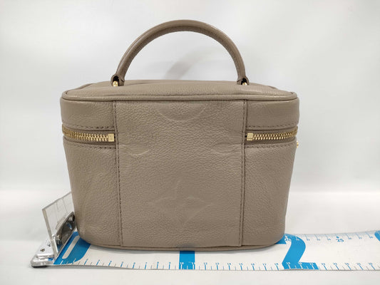 LOUIS VUITTON Vanity PM 2-way Bag, Beige Gold Hardware, Monogram Empreinte M45608, RFID, Shoulder Strap, Two Keys, Cadena Cloche, Shoulder Bag