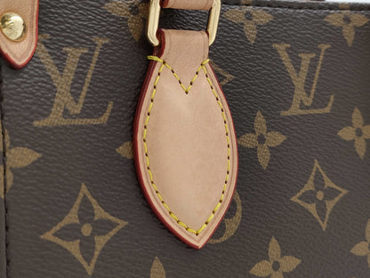 LOUIS VUITTON Monogram Sac Plat BB M46265 Brown RFID Enabled Handbag