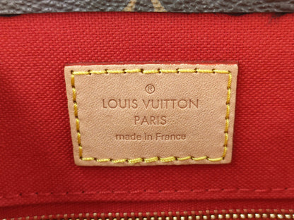 LOUIS VUITTON Monogram Sac Plat BB M46265 Brown RFID Enabled Handbag