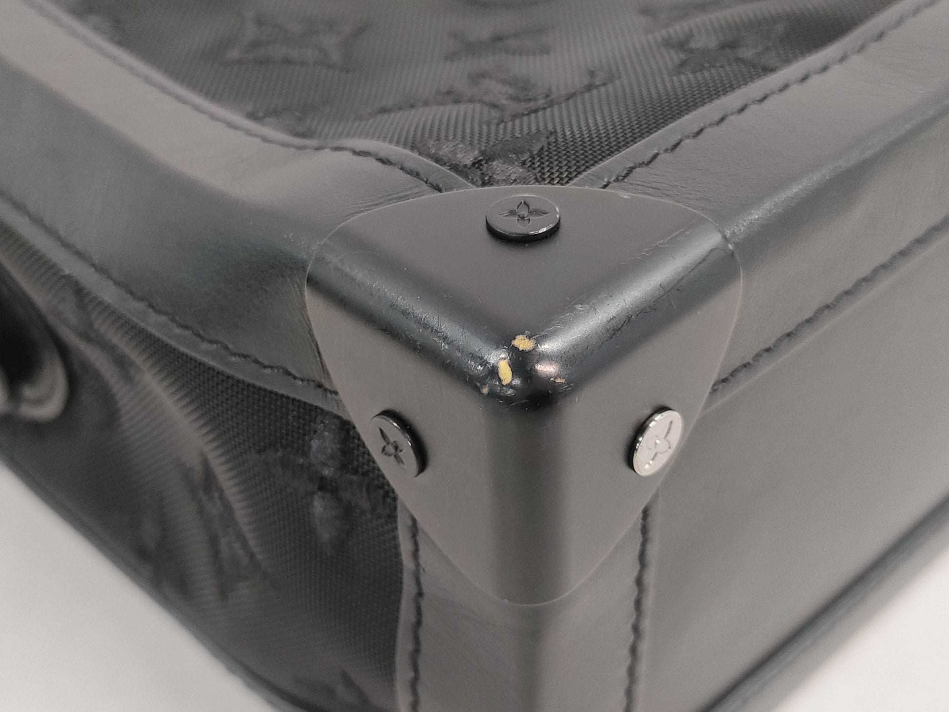 LOUIS VUITTON Soft Trunk Shoulder Bag in Eclipse Monogram Canvas M44730 DU2159 Shoulder Bag