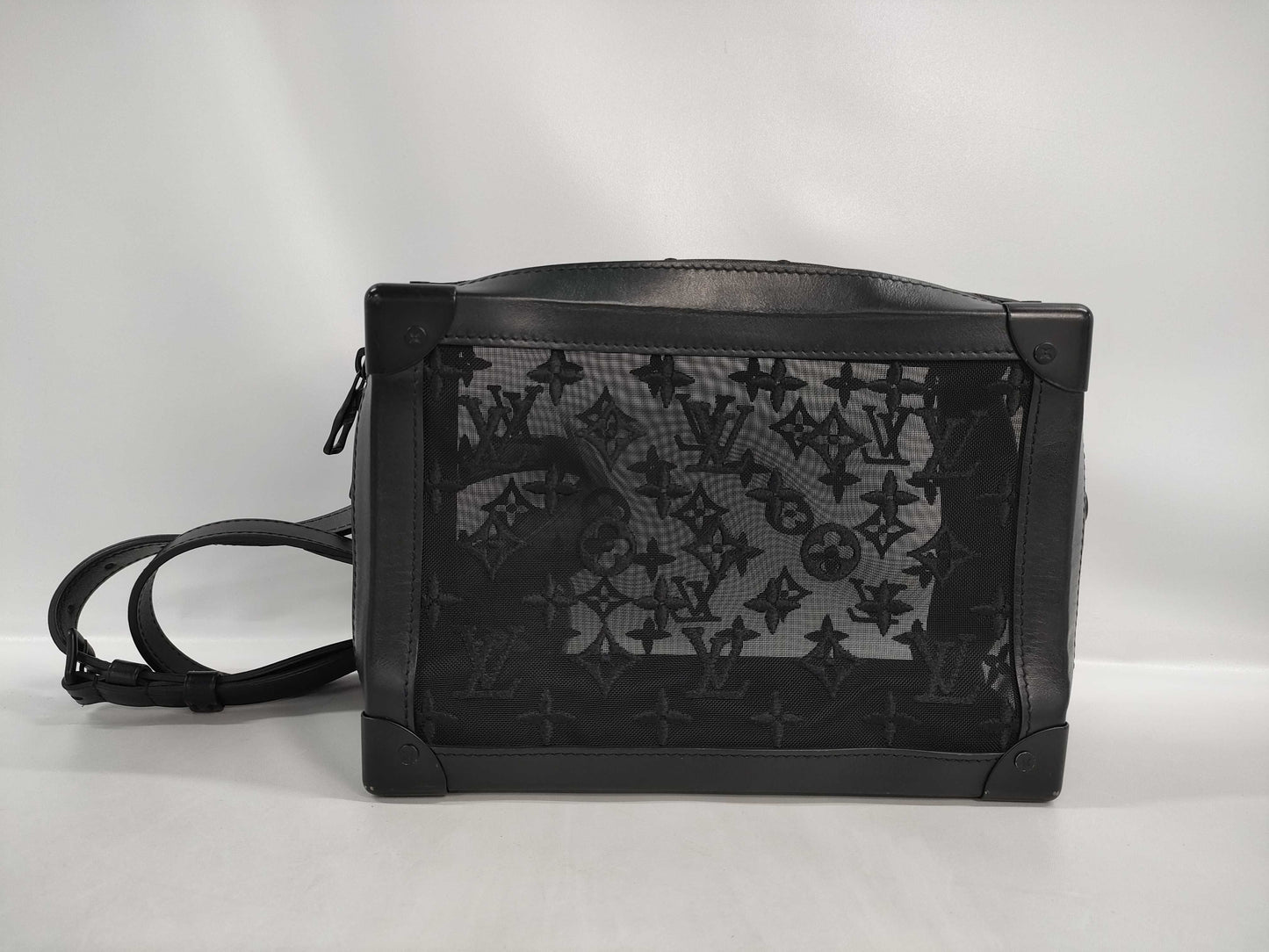 LOUIS VUITTON Soft Trunk Shoulder Bag in Eclipse Monogram Canvas M44730 DU2159 Shoulder Bag