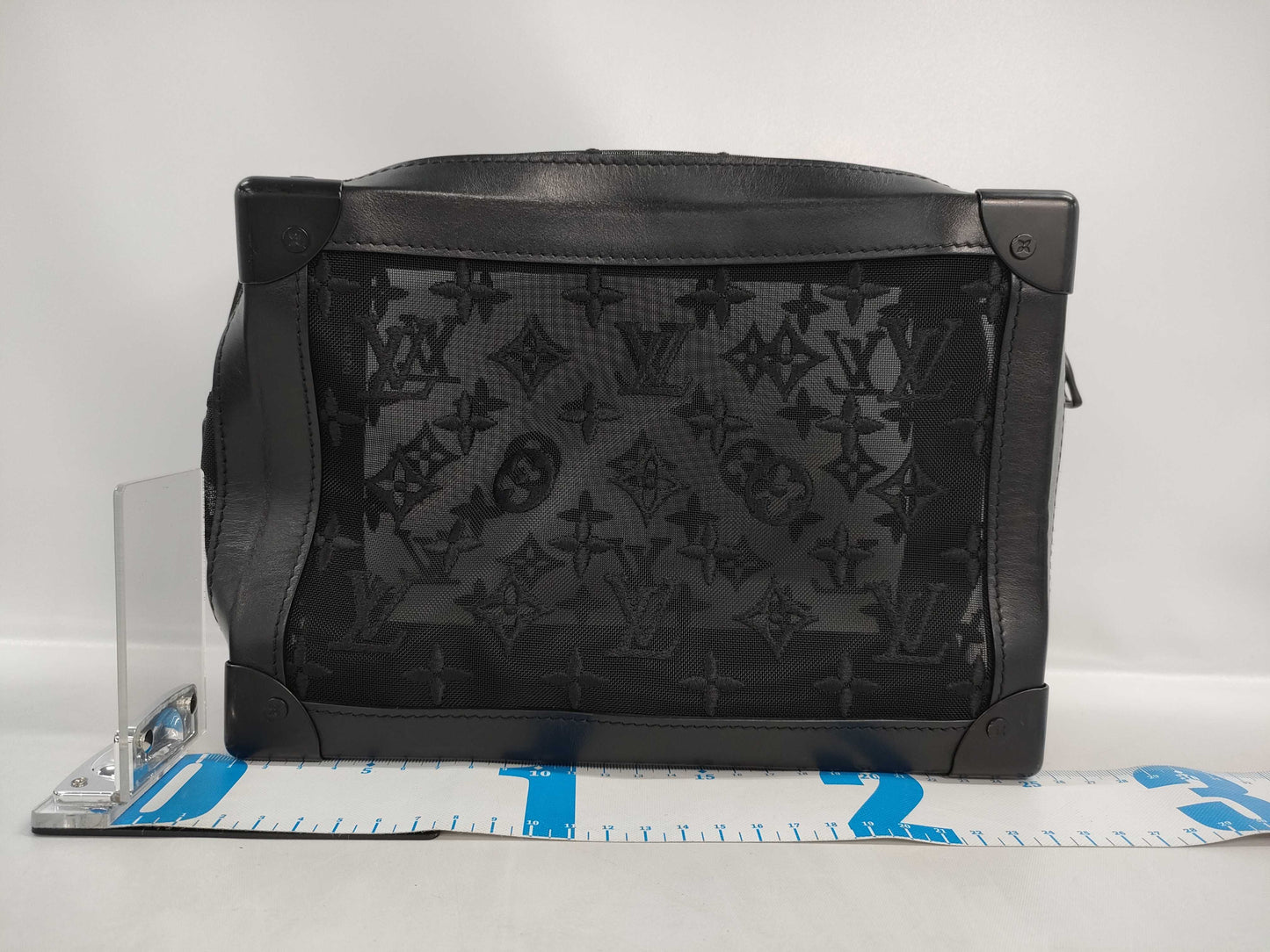 LOUIS VUITTON Soft Trunk Shoulder Bag in Eclipse Monogram Canvas M44730 DU2159 Shoulder Bag