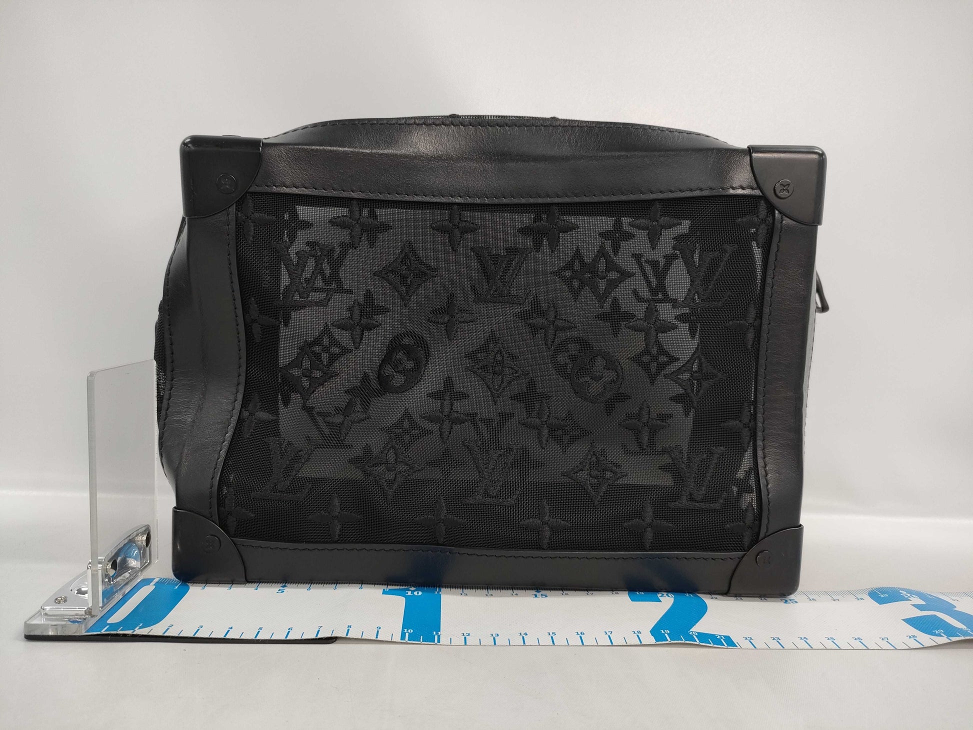 LOUIS VUITTON Soft Trunk Shoulder Bag in Eclipse Monogram Canvas M44730 DU2159 Shoulder Bag