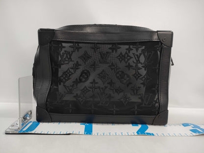LOUIS VUITTON Soft Trunk Shoulder Bag in Eclipse Monogram Canvas M44730 DU2159 Shoulder Bag