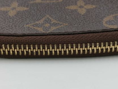 LOUIS VUITTON Cosmetic GM Pouch, Brown with Gold Hardware, Monogram Canvas, M47353, RFID Pouch