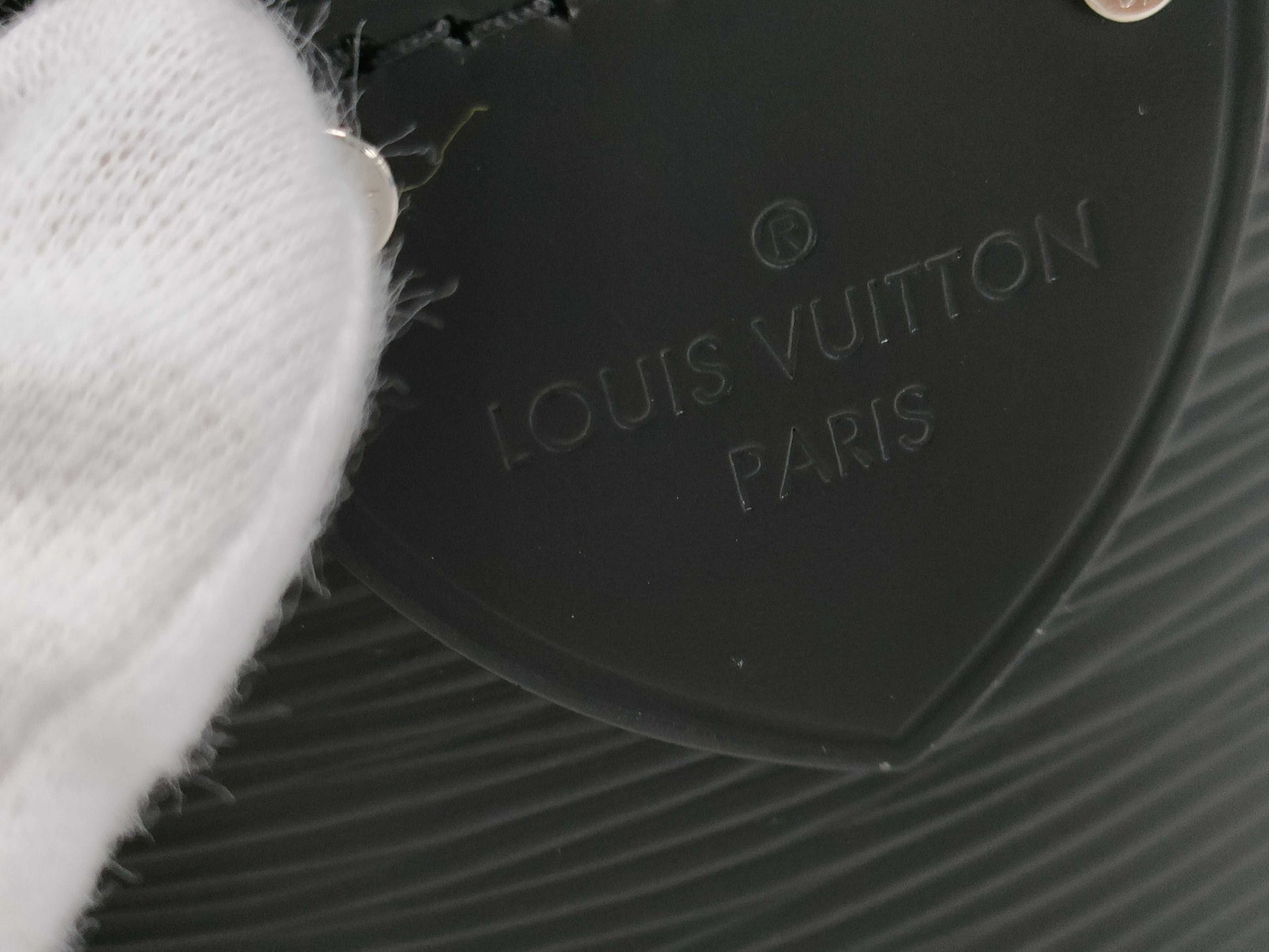 LOUIS VUITTON Cannes 2-way Handbag, Black, Silver Hardware, Epi Leather, M52226, RFID Strap Handbag