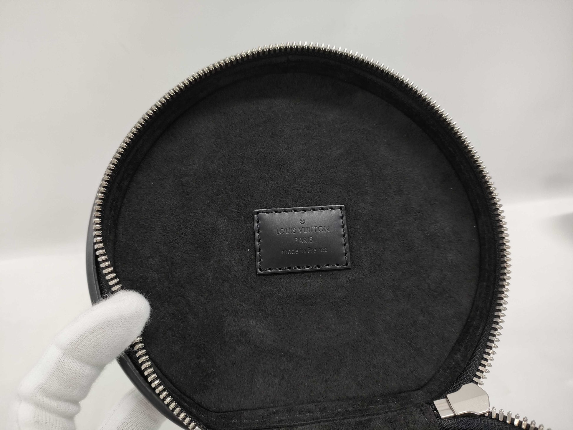 LOUIS VUITTON Cannes 2-way Handbag, Black, Silver Hardware, Epi Leather, M52226, RFID Strap Handbag