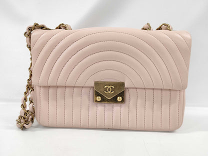 CHANEL Design Stitch Chain Shoulder Bag with Lambskin and Gold Hardware, 23078341, No Cards Included