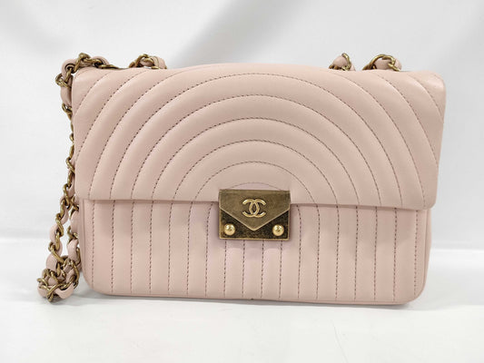 CHANEL Design Stitch Chain Shoulder Bag with Lambskin and Gold Hardware, 23078341, No Cards Included