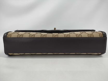 GUCCI GG Canvas Luce Beige/Brown Shoulder Bag Canvas/Leather 786027 520981 Shoulder Bag