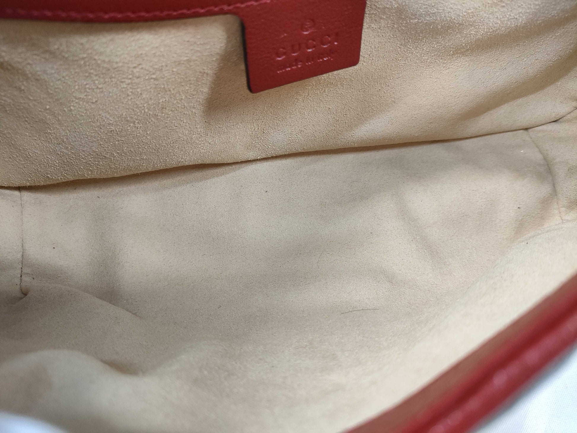 GUCCI GG Marmont Quilted Small Shoulder Bag in Black, Red, and Gold Hardware with Leather, 443497, Dust Bag, Shoulder Bag