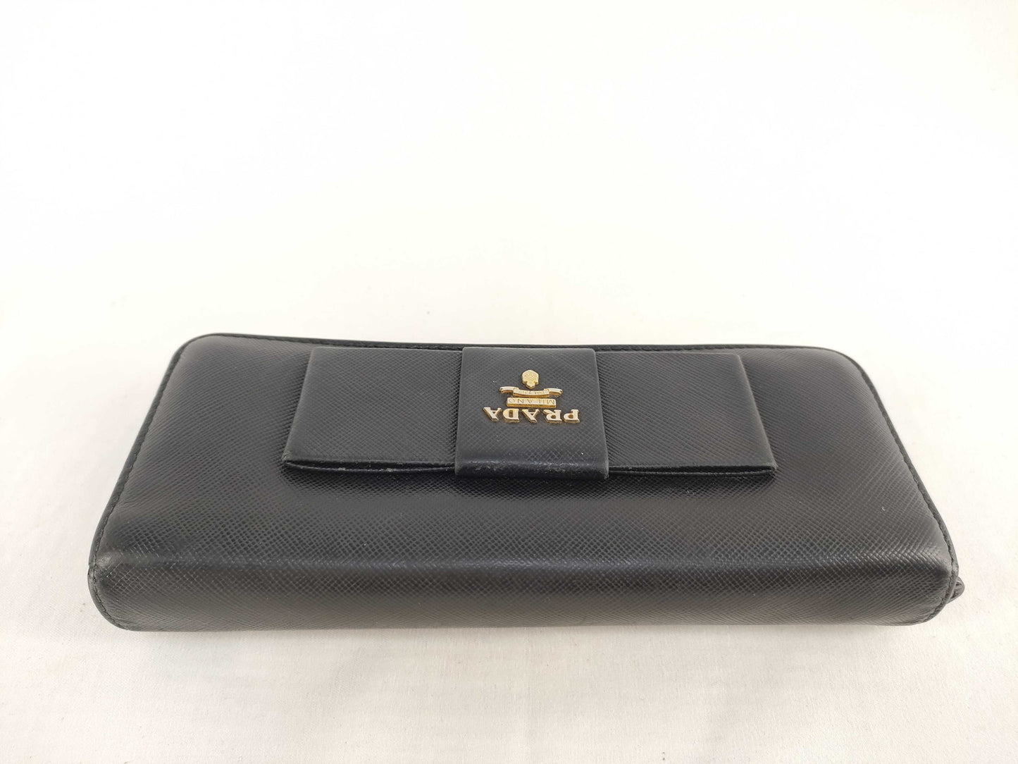 PRADA Saffiano Ribbon Long Wallet