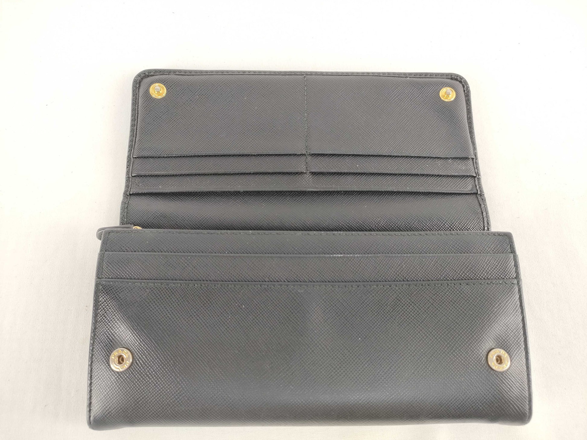 PRADA Saffiano Ribbon Long Wallet
