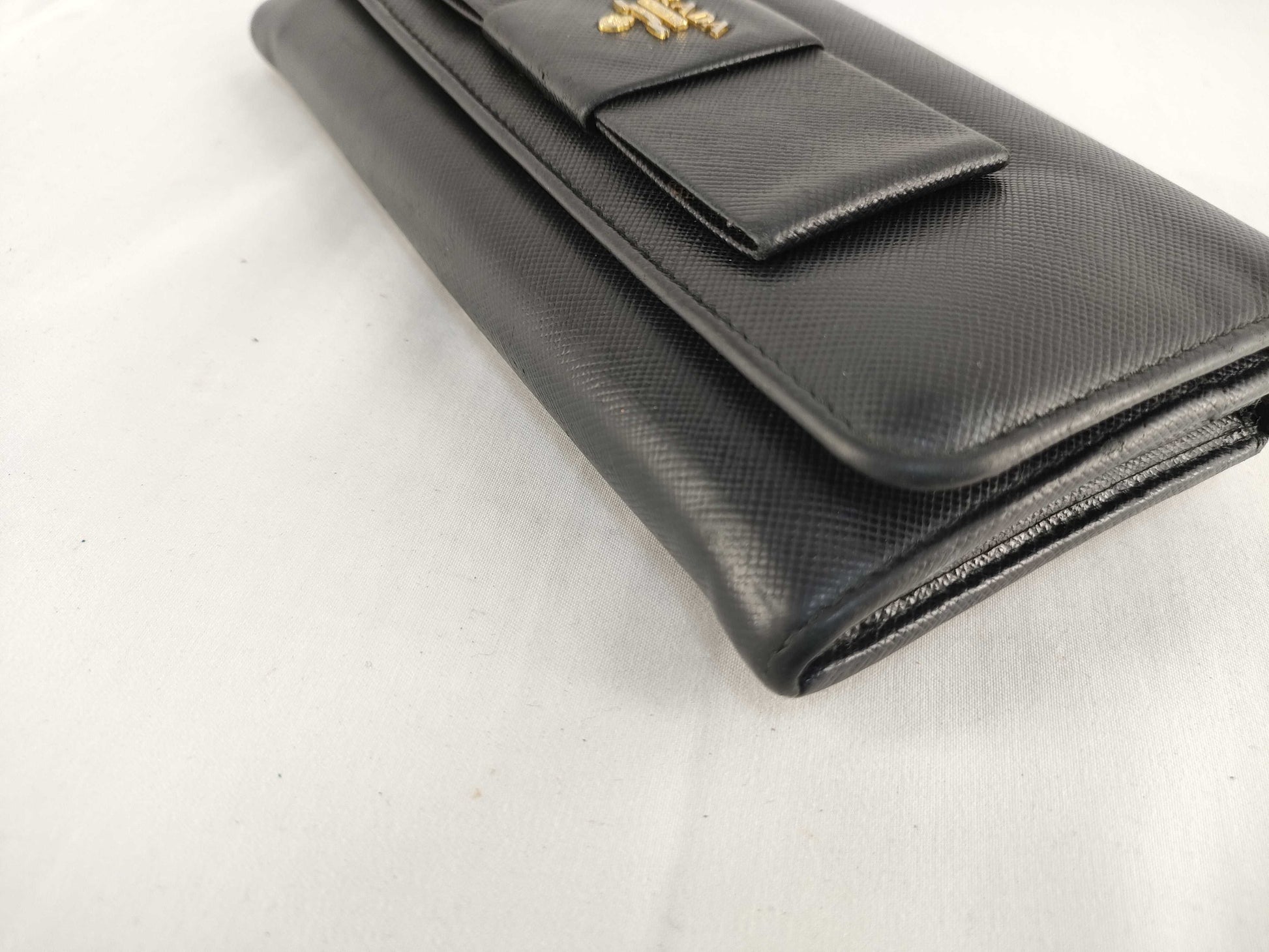 PRADA Saffiano Ribbon Long Wallet