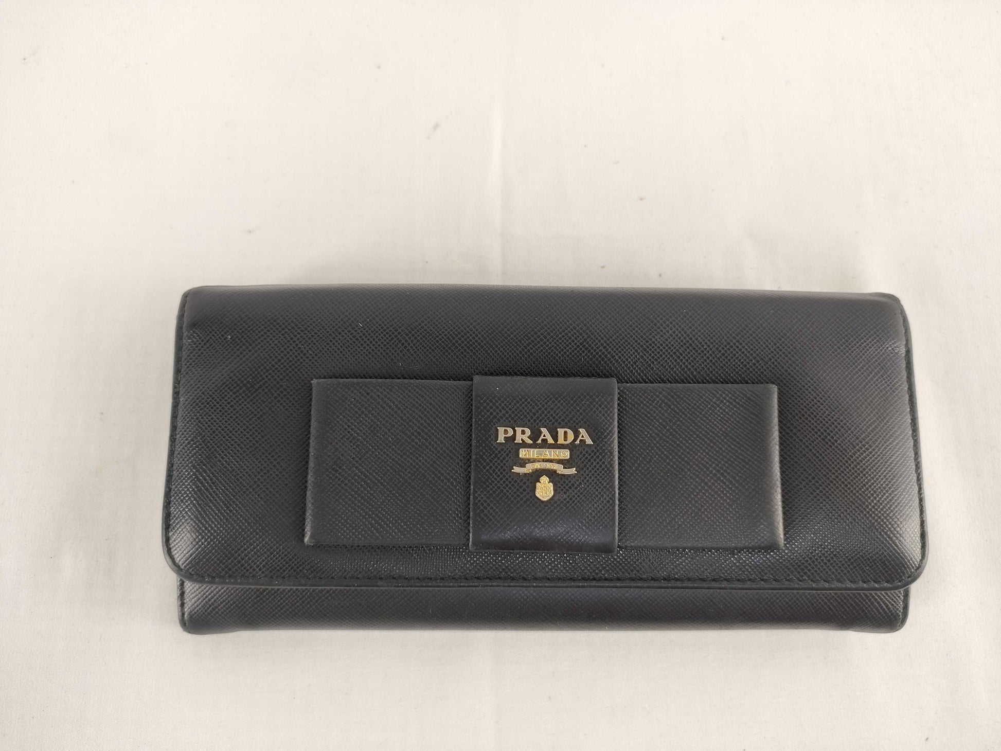 PRADA Saffiano Ribbon Long Wallet