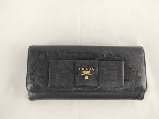 PRADA Saffiano Ribbon Long Wallet